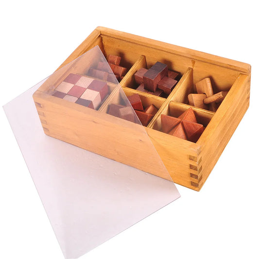 Casse-têtes en bois, détail