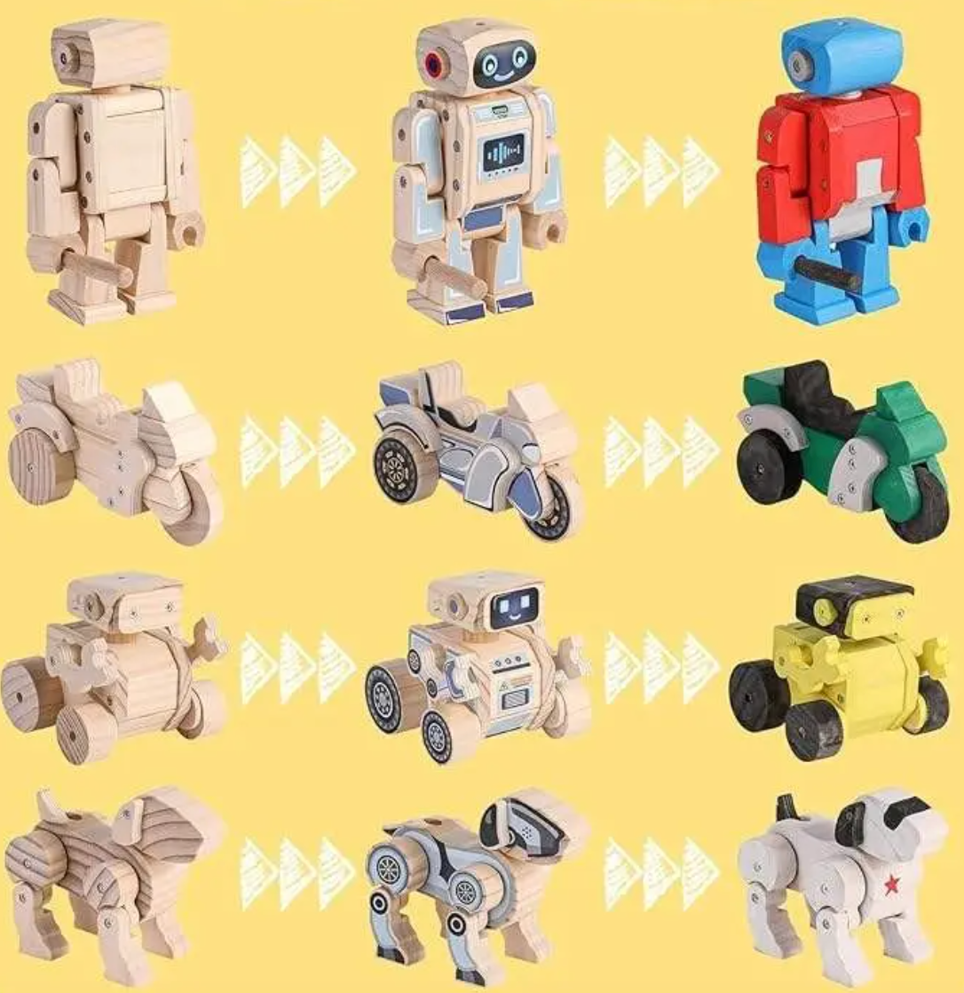 Kit de jouets d'assemblage en bois