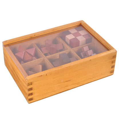 Coffret 6 casse-têtes en bois