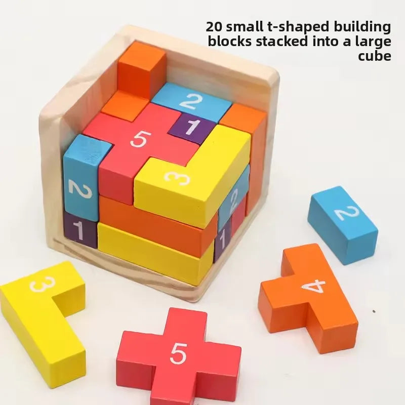 Blocs de construction en bois, exemple