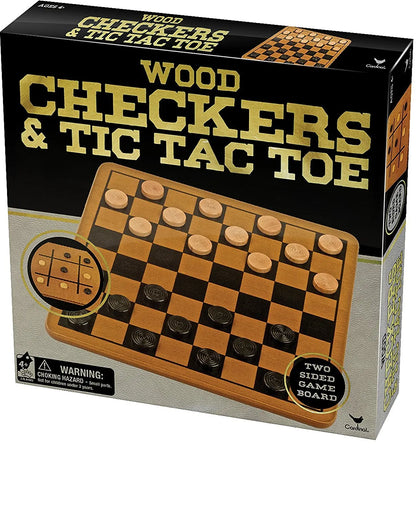 Jeu de dames en bois 28 cm