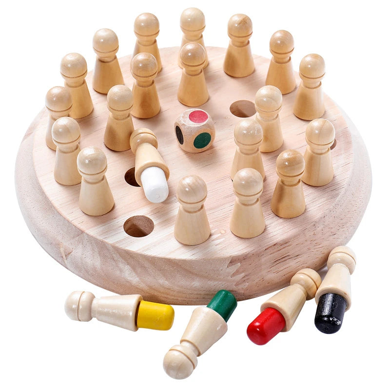 Jeu de mémoire en bois