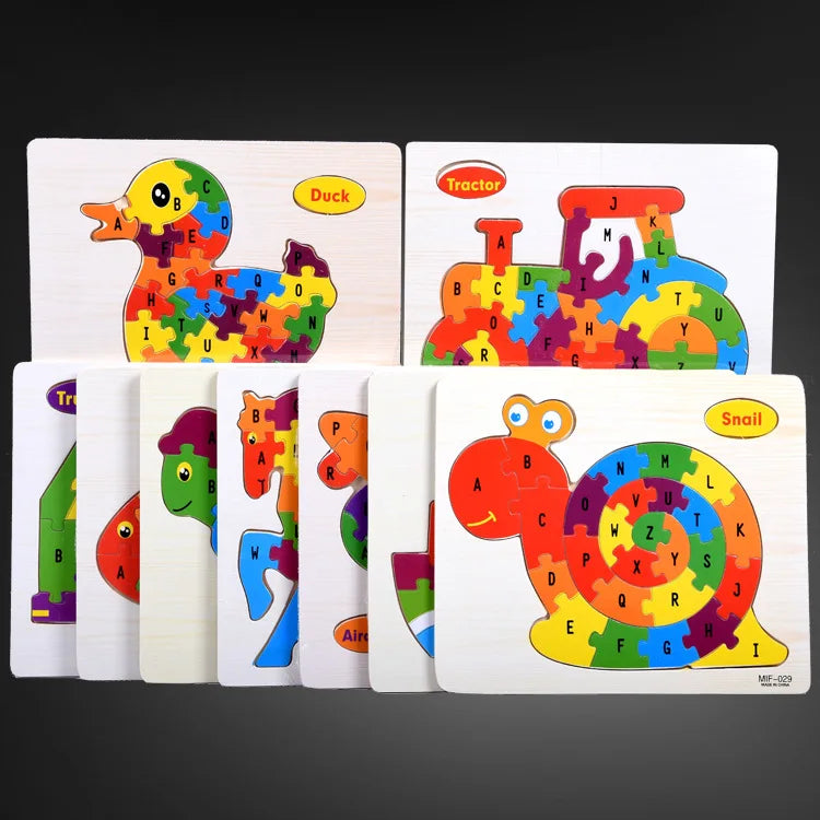 Puzzle alphabet en bois